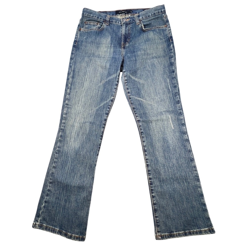 Calvin Klein Blue Low Rise Bootcut Stretch Jeans Womens 8
